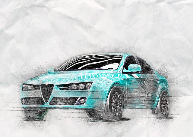 Free car alpha romeo auto illustration