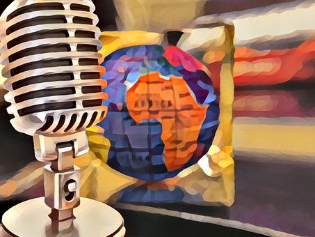 Free Mic Podcast illustration and picture