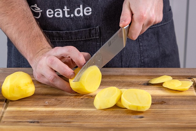 Batatas, Cortar, Cozinhar