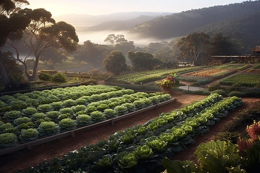 Free Ai Generated Vegetable Garden illustration and picture