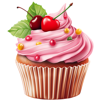 Free Ai Generated Cupcake illustration and picture