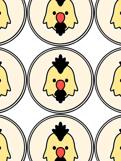 Kip, Boom, Vogel, Zee, Geel, Wit, Logo