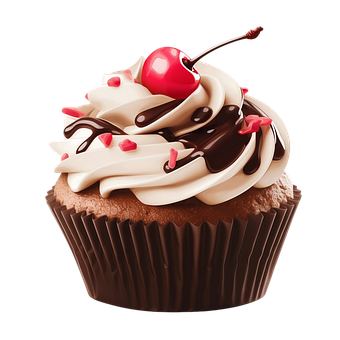 Free Ai Generated Cupcake illustration and picture