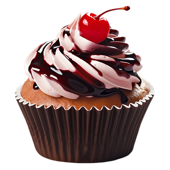 Free Ai Generated Cupcake illustration and picture