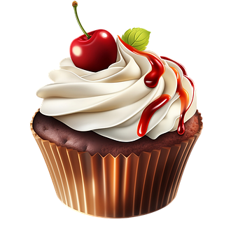 Free Ai Generated Cupcake illustration and picture