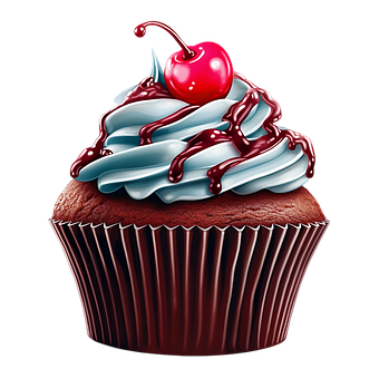 Free Ai Generated Cupcake illustration and picture