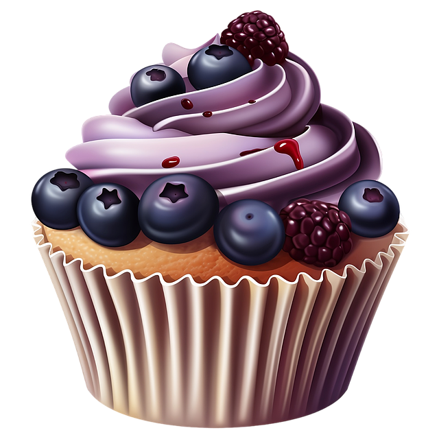 Free ai generated cupcake dessert illustration