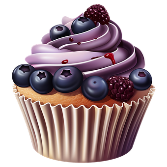 Free Ai Generated Cupcake illustration and picture
