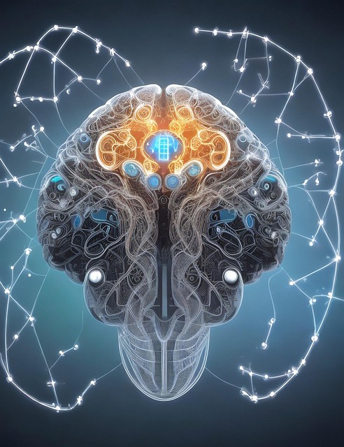 Free ai generated brain networking illustration