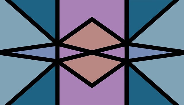 Free digital drawing geometric triangles vector