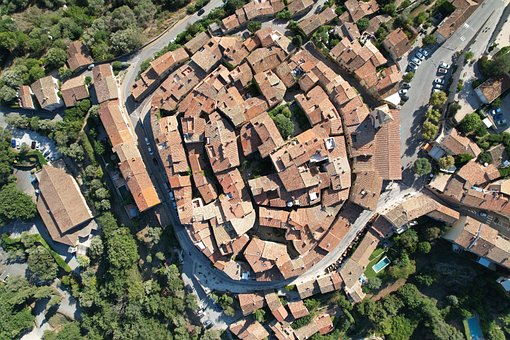 Ramatuelle, Frankrig, By, Sommer