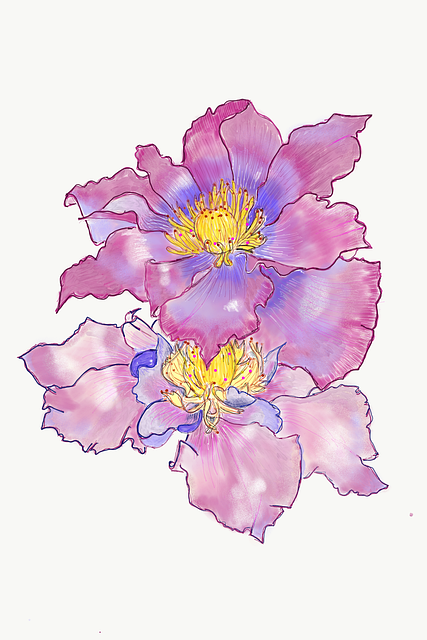 Free Flower Clematis illustration and picture