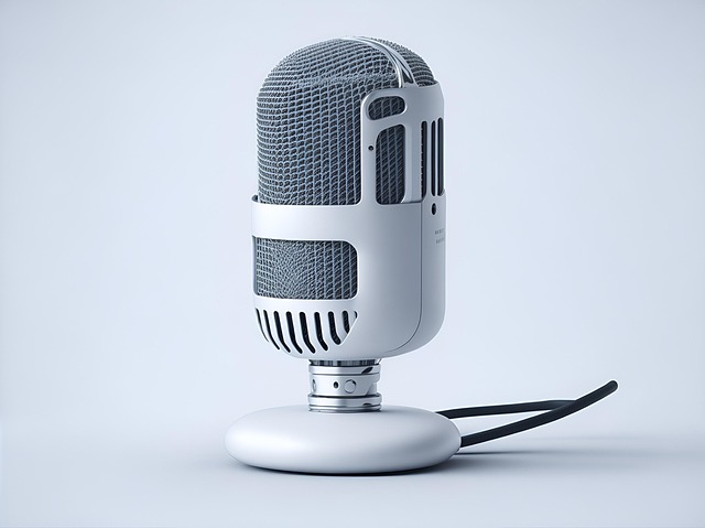 Free ai generated microphone talk illustration