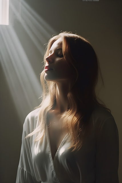 Free woman beauty enlightenment illustration