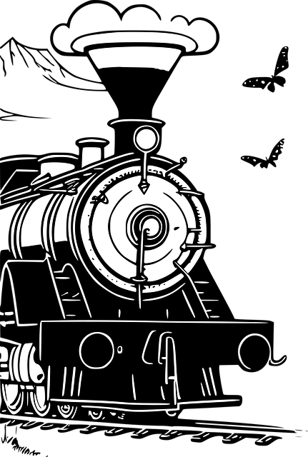 Free Train Locomotive vector and picture