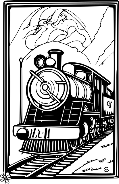 Free Train Locomotive vector and picture