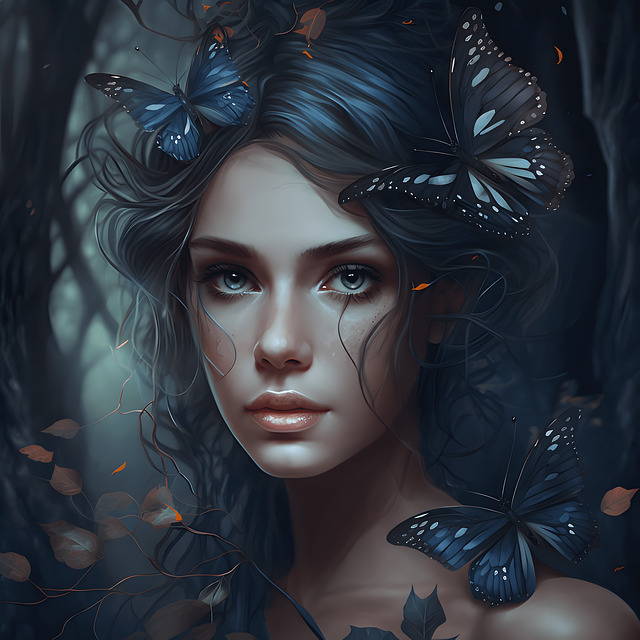 Free woman portrait girl illustration