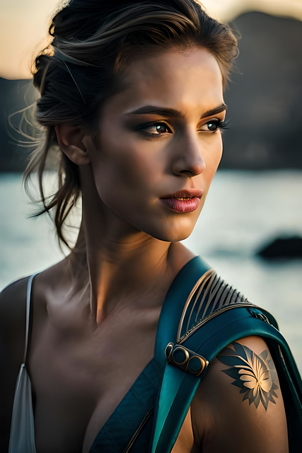 Download free HD stock image of Woman Tattoo Free woman tattoo model illustration