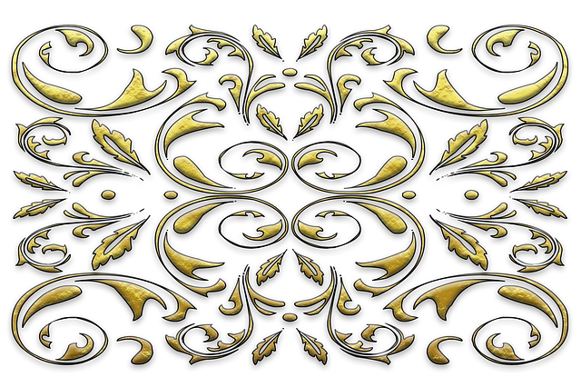 Free pattern boarder flower illustration