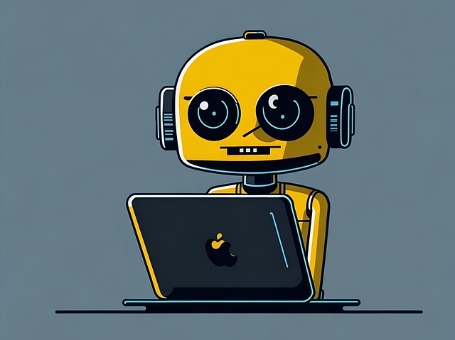 Ai Generiert, Roboter, Bot, Laptop