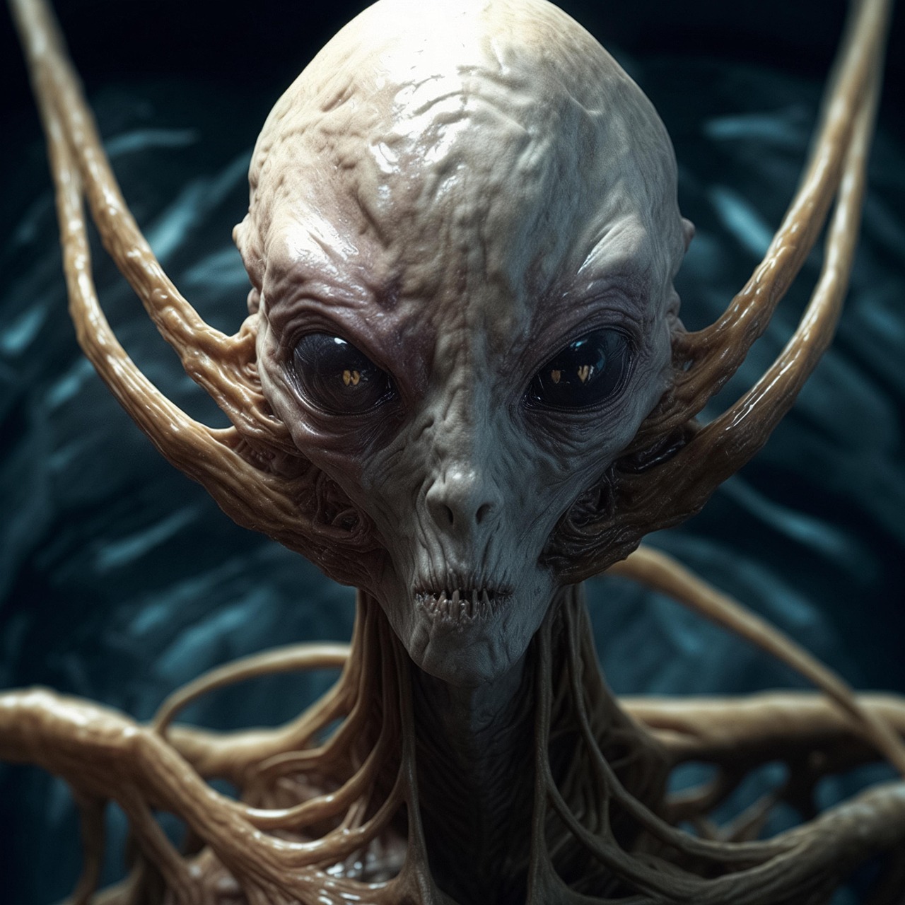 Download free HD stock image of Ai Generated Alien Free ai generated alien monster illustration