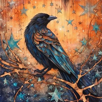 Ai Genereret, Fugl, Ravn, Stjerner