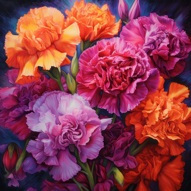 Download free HD stock image of Ai Generated Flowers Free ai generated flowers carnation illustration