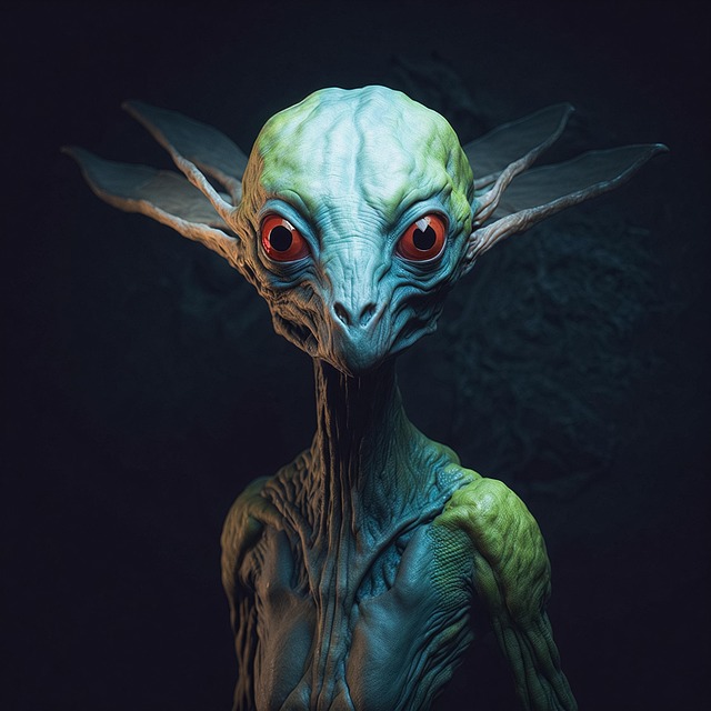 Free ai generated alien creature illustration