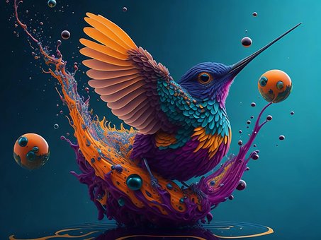 Free Ai Generated Bird illustration and picture
