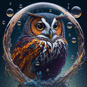 Free Ai Generated Owl illustration and picture