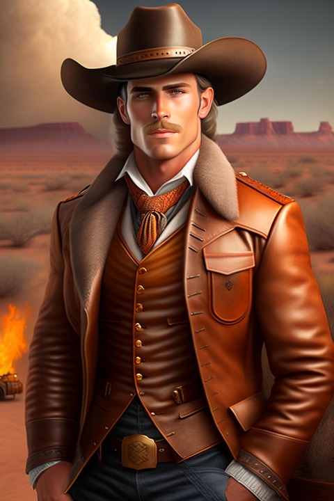 Download Man Cowboy Ai Generated Royalty-Free Stock Illustration Image
