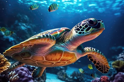 Tartaruga Marinha, Tortuga, Ai Gerado