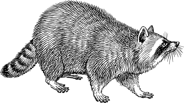 狸, 动物, 哺乳动物, 线条艺术, 优质的, 复古的, 自然, 老的, 古董