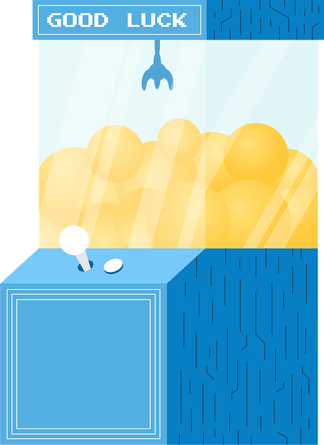 Free machine game claw vector