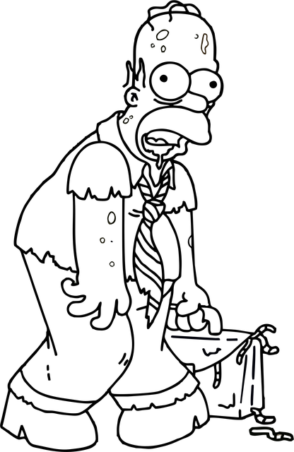 Zombie, Homer Simpson, Groază, Figura