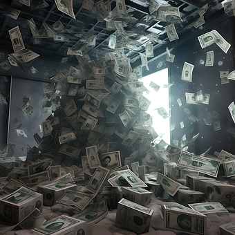 Free Ai Generated Money illustration and picture