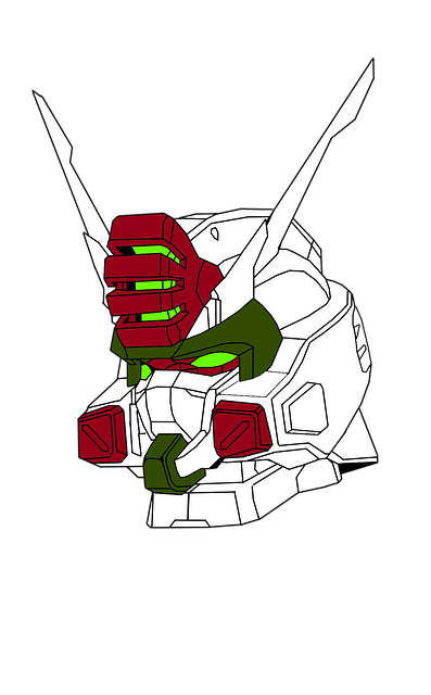 Free Buster Gundam illustration and picture