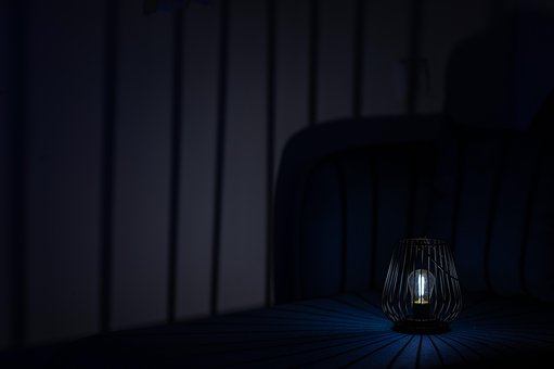 Lampe, Nacht, Zaun, Nachtlicht, Laterne