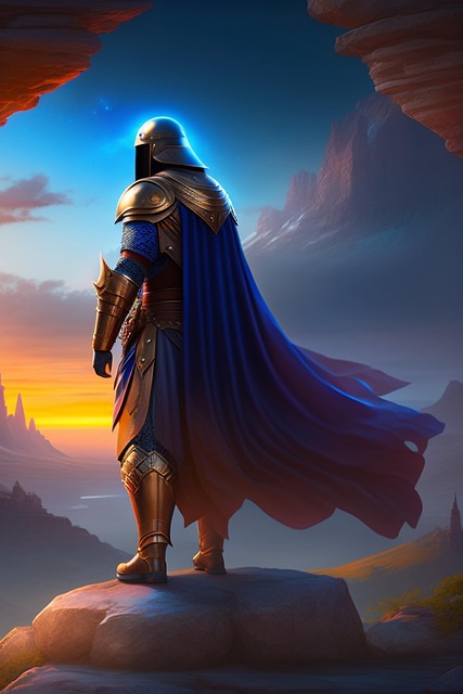 Free ai generated nature knight illustration