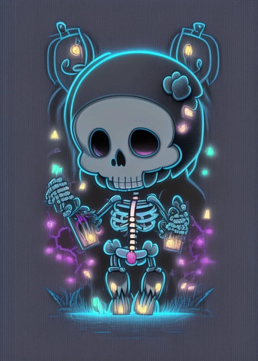 Download Ai Generated, Skull, Skeleton. Royalty-Free Stock Illustration
