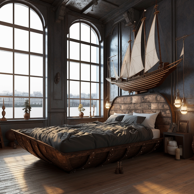 Free ai generated bedroom dutch illustration