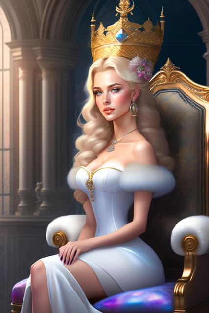 Download free ai generated art of Castle Throne images Free castle throne queen illustration