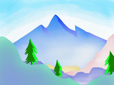 Free Landscape Mountains illustration and picture