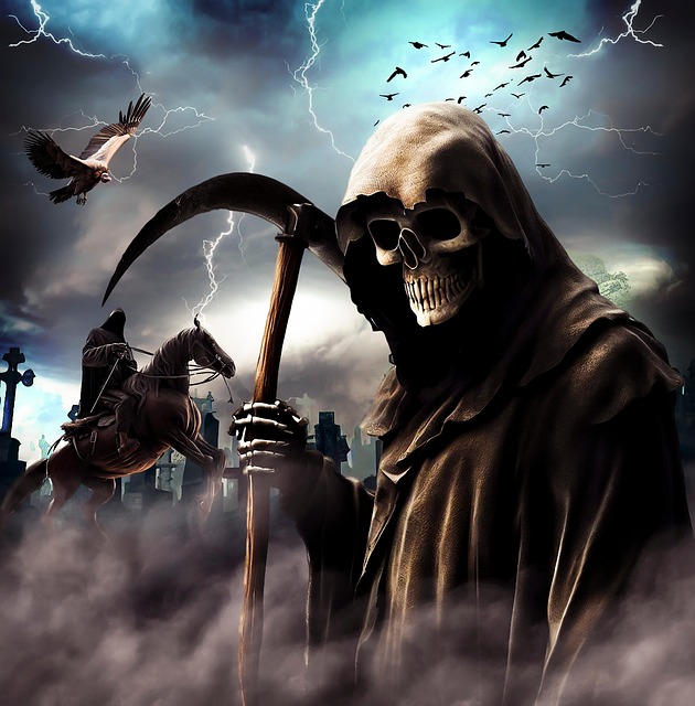 Free Reaper Skull illustration and picture