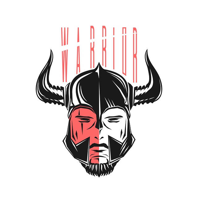 Free warrior viking knight illustration
