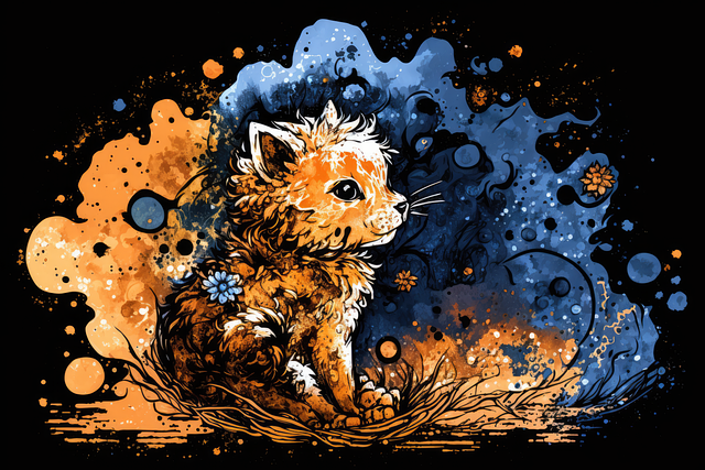 Free cub tiger nature illustration