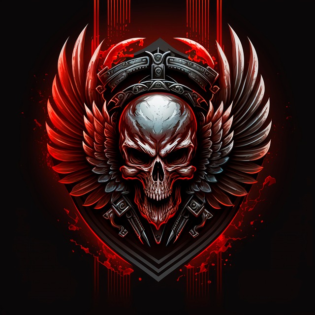 Download free HD stock image of Skull Wings Free skull wings force illustration