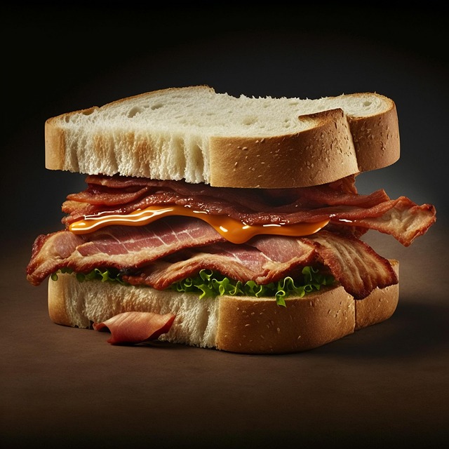 Free ai generated sandwich burger illustration