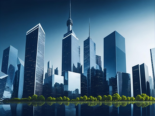 Download free HD stock image of Ai Generated Buildings Free ai generated buildings skyscrapers illustration