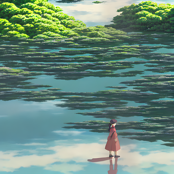 Free Art Lake illustration and picture